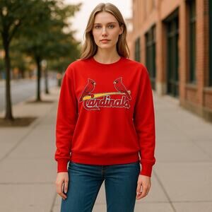 Lot of 2 Dif. Cardinals T-Shirts Red Long Sleeve +Blue Short Sleeve Both Men's L